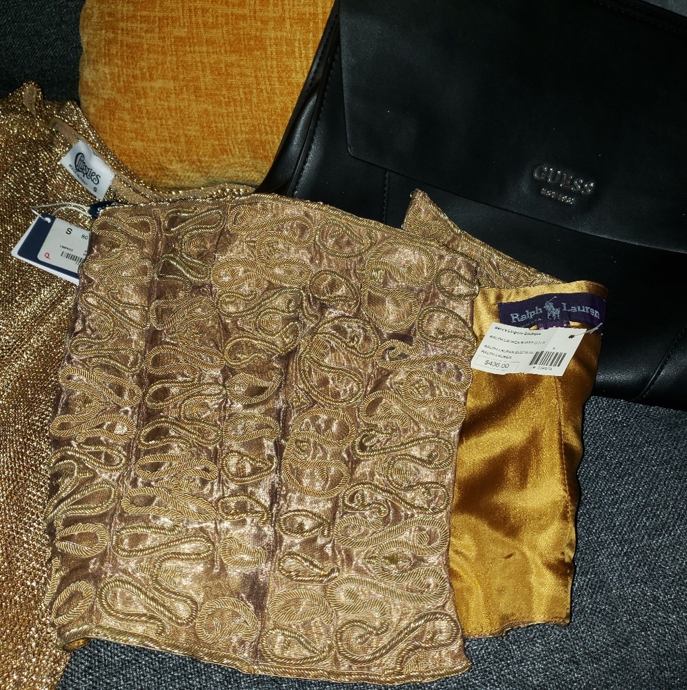 Gold corded Corset by: Ralph Lauren